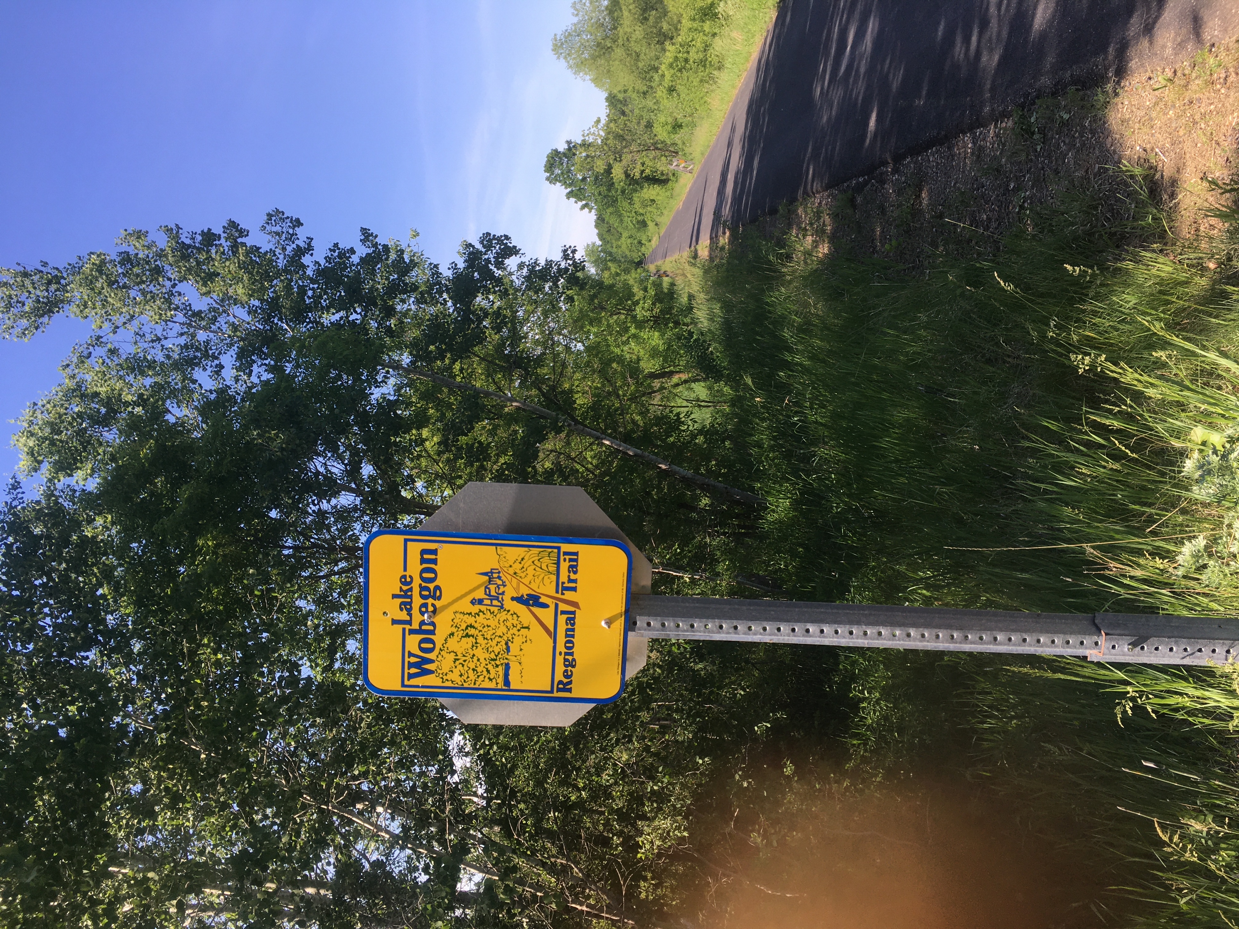 Lake Wobegon regional trail sign