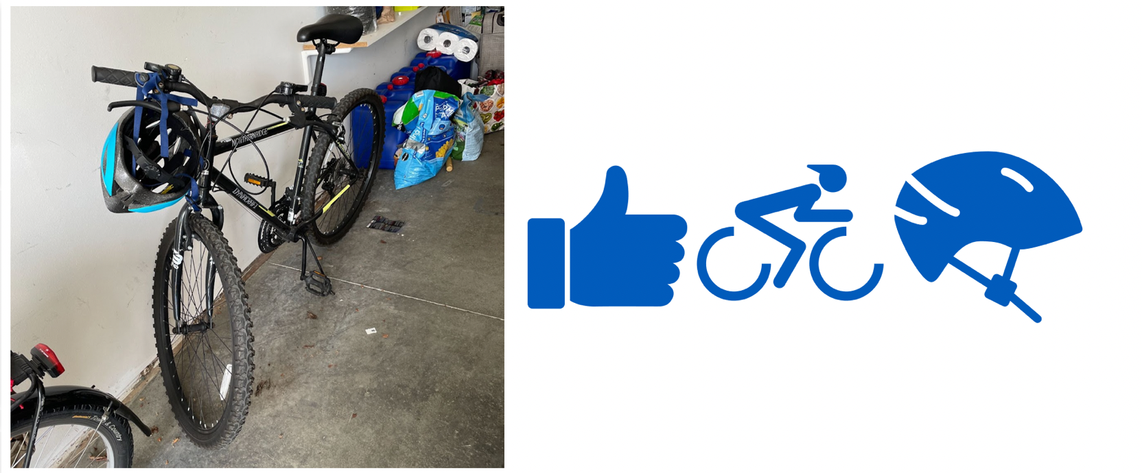 Use the guest bike - don't forget your helmet!